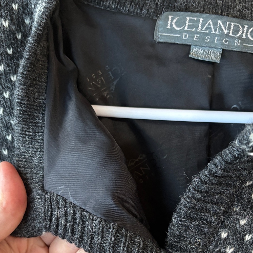 Icelandic Design Button Down Sweater Jacket - image 6